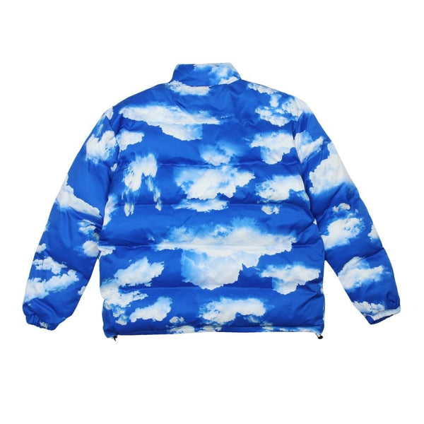  White Clouds Blue Sky Men's Baseball Bomber Jacket