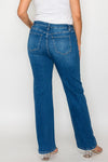 bytos Full Size Cat's Whiskers High Rise Straight Jeans