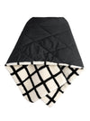 Back view of Shiraleah Malena Puffer Wrap, Black