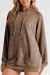 Drawstring Long Sleeve Oversize Hoodie