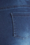 Close up of back pocket on 4X/5X-5X/6X Super Plus Size Jeggings Pants