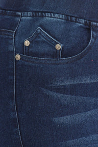 Close up of front pocket on 4X/5X-5X/6X Super Plus Size Jeggings Pants