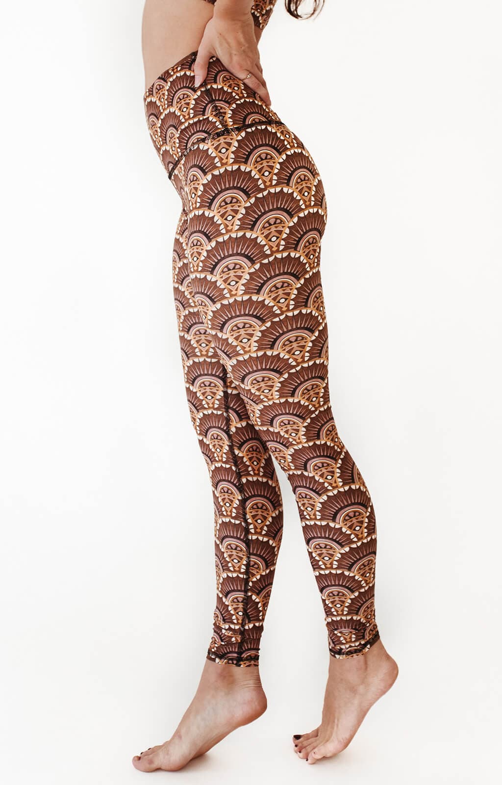 Art Deco Printed Yoga Leggings 