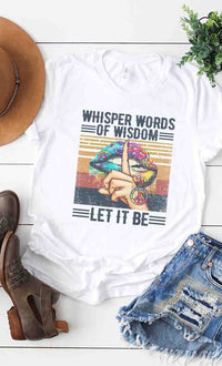 Whisper Words of Wisdom Let it be graphic tee PLUS