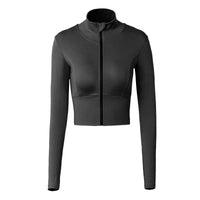 Black zip jacket for women