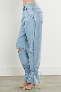 Distressed Slouchy Jeans