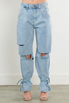 Distressed Slouchy Jeans