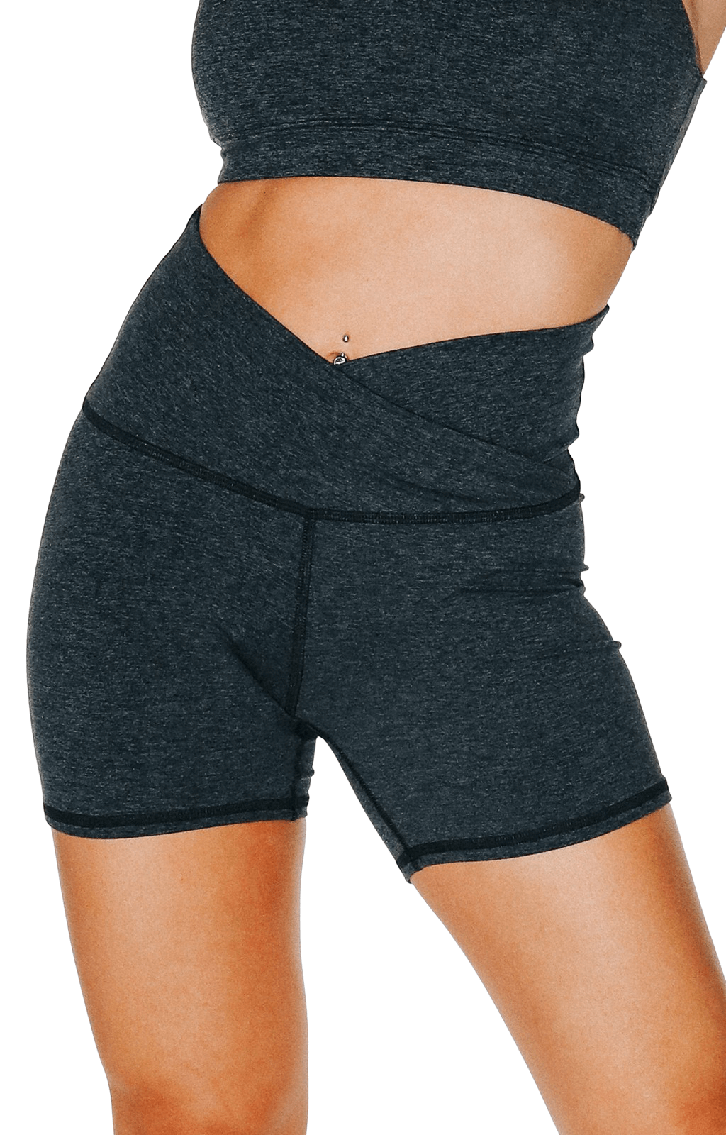 Movement Short in Charcoal Heather 