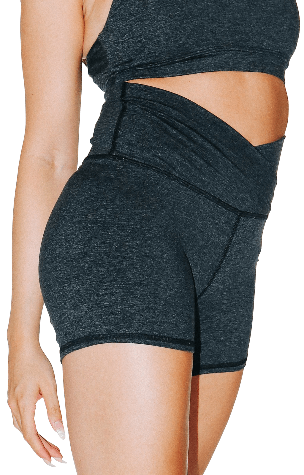 Cute Movement Short in Charcoal Heather 