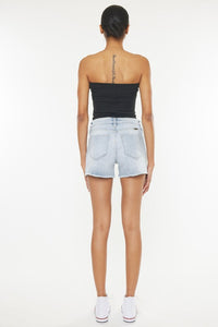 HIGH RISE DENIM SHORTS JEANS-KC9211M-N