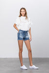 Distress shorts for women