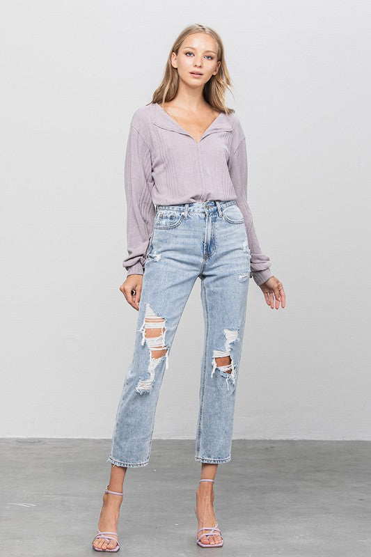 HIGH RISE GIRLFRIEND JEANS for women