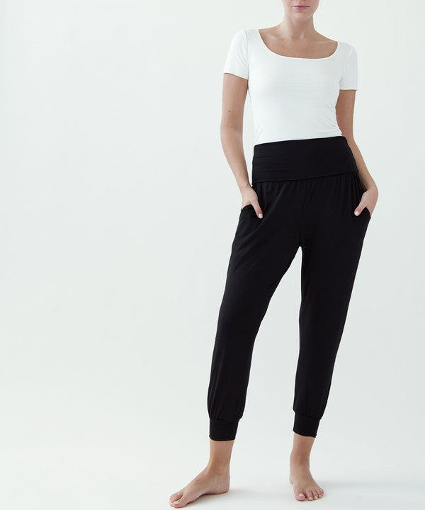 Black BAMBOO YOGA JOGGER