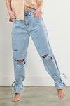 Distressed Slouchy Jeans