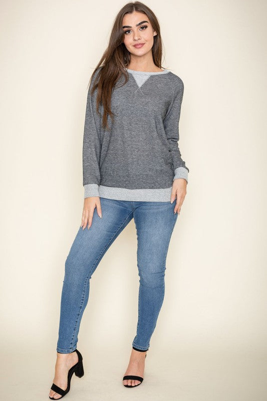 Terry Crew Neck Tunic