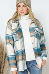 Yarn Dyed Plaid Shirt Jacket Shacket