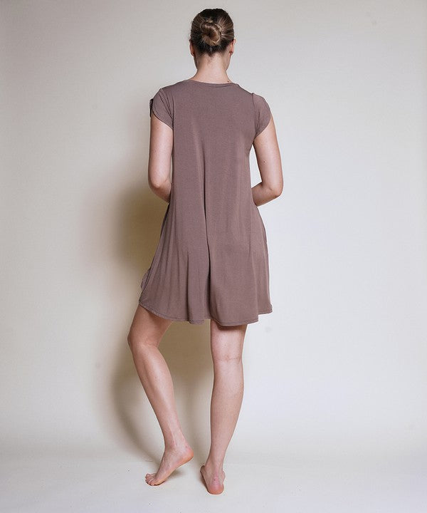 Add BAMBOO TULIP SLEEVE DRESS to cart