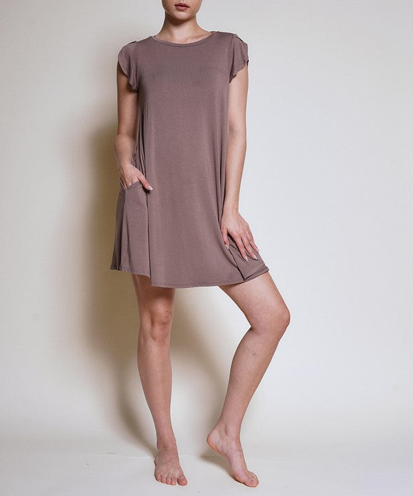 Summer BAMBOO TULIP SLEEVE DRESS