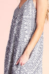 Showing pocket of Distressed Geo Cocoon Cami Maxi