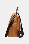 PU Leather Large Backpack Bag