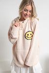 Fuzzy Cozy Hooded Smiley Sweater