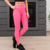 Bright pink 1X/2X or 2X/3X Anti Cellulite Leggings