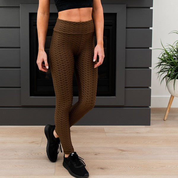 Brown 1X/2X or 2X/3X Anti Cellulite Leggings