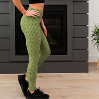 Green 1X/2X or 2X/3X Anti Cellulite Leggings