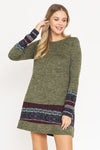 Nordic Print Knit Dress