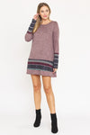 Nordic Print Knit Dress