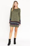 Nordic Print Knit Dress