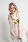 Fuzzy Cozy Hooded Smiley Sweater