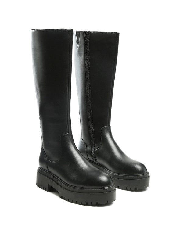 Black Axle Knee Boot