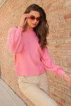 BALLOON PUFF SLEEVE SWEATER