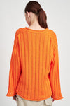 OVERSIZED RIB KNIT SWEATER