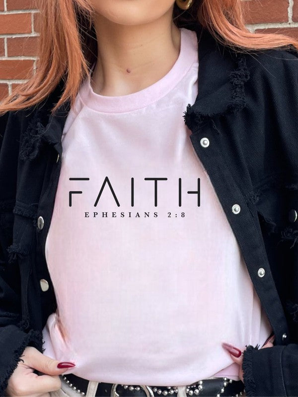 Purple faith graphic tee