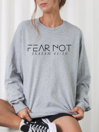 Fear Not Isaiah 41 10 Cozy Crewneck Sweatshirt for mons