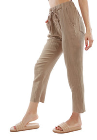 Drawstring Narrow Bottom Summer Pants