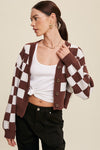  Sweater Weaved Crop Cardigan