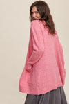 Two Pocket Open-Front Long Knit Cardigan