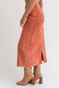 CORD MAXI SKIRT