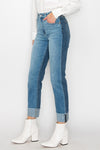 PLUS SIZE - HIGH RISE STRAIGHT JEANS