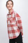 Lightweight Plaid Button Down Top