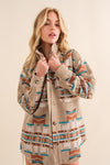 Blue B Exclusive Aztec Shirt Jacket