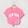 Varsity New York Graphic V-Neck Tee