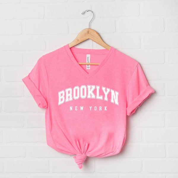 Brooklyn New York Graphic V-Neck Tee