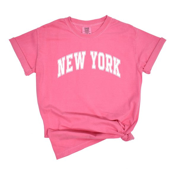 Varsity New York Garment Dyed Tee