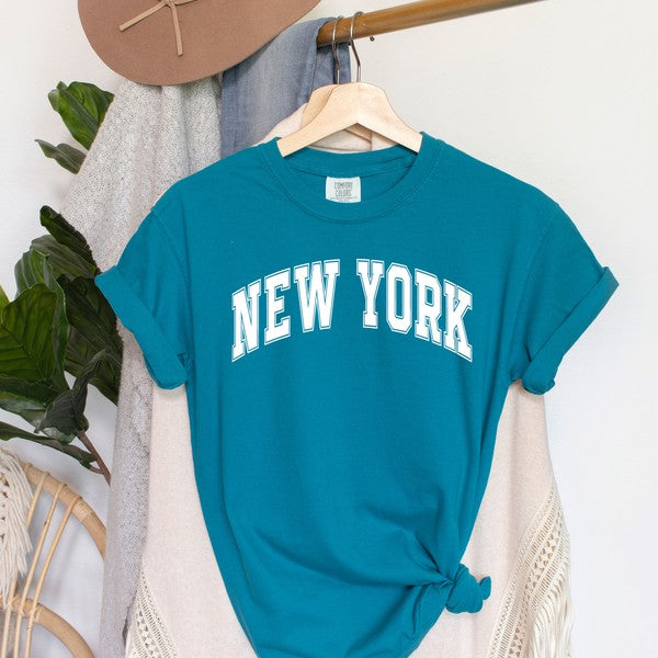 Varsity New York Garment Dyed Tee