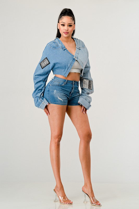 Denim top for cool mom's