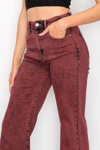 PLUS SIZE - HIGH RISE FLARED LEG JEANS